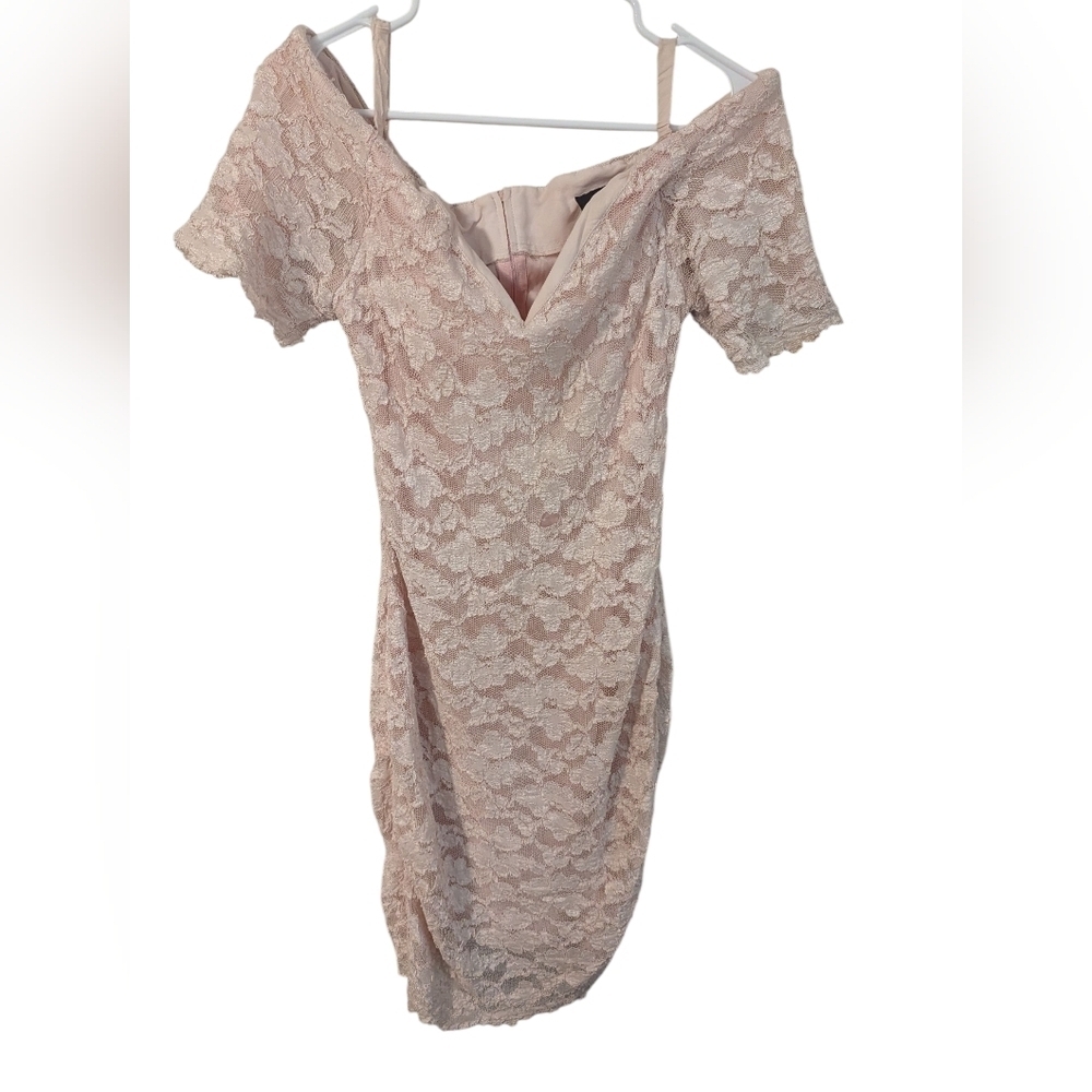 Vintage Scarlett Nite,Elegant Lace Off-Shoulder Dress, Size S